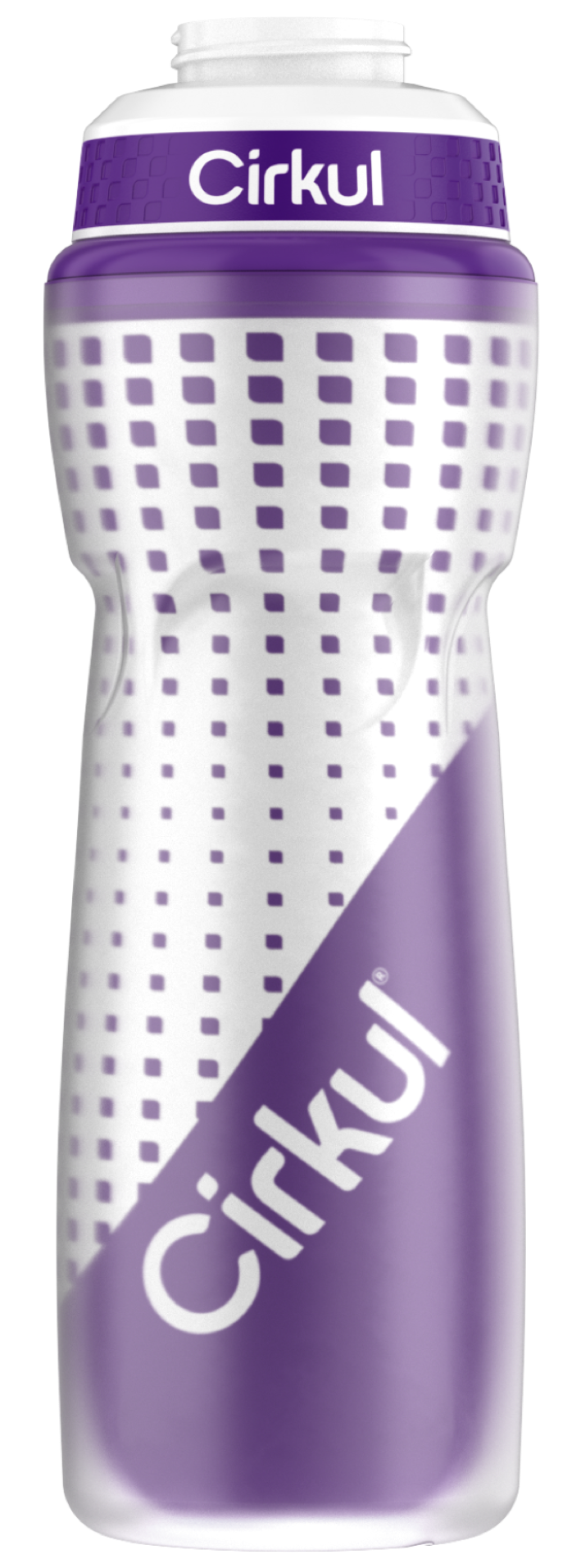 22oz. Insulated Squeeze Plastic Bottle & Sport Lid 1UNK