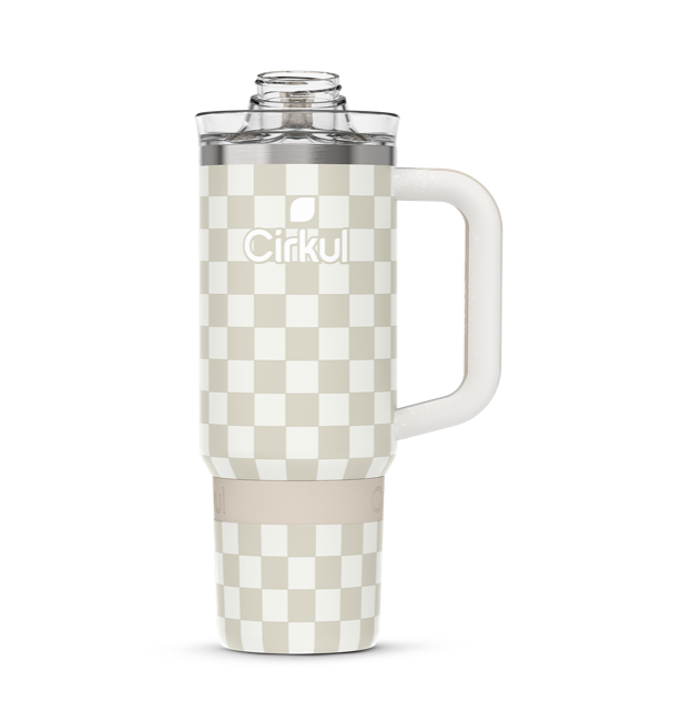 Limited Edition: 30oz. Taupe Tartan Travel StrawSip™ Tumbler DYPK